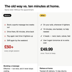 Booking a sports massage versus using Rahava at home - cost and convenience compared